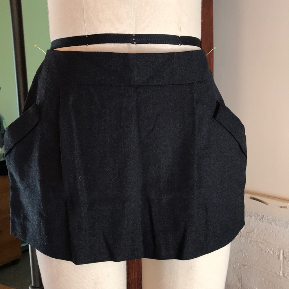 IRO Virgin Wool Mini Skirt Black Size 0 NWOT ❤︎